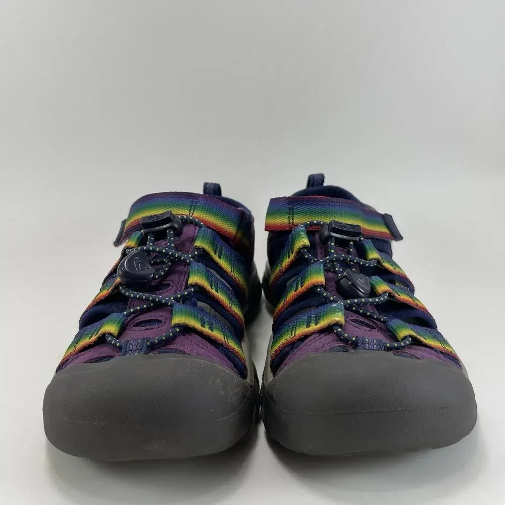 KEEN Newport H2 Kids Sandals Size 1 US Purple Rainbow Tie Dye Water Shoes - Picture 2 of 9